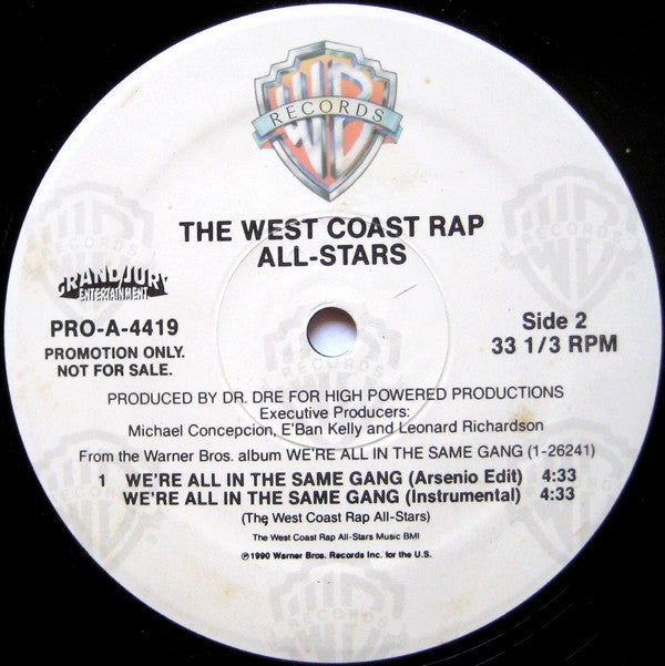 The West Coast Rap All-Stars - We're All In The Same Gang