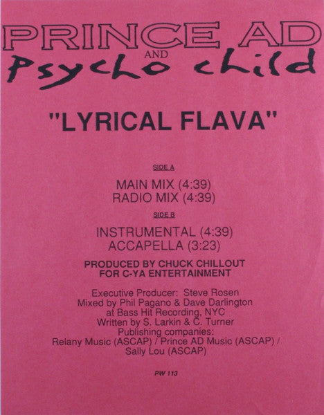 Prince A.D. - Lyrical Flava