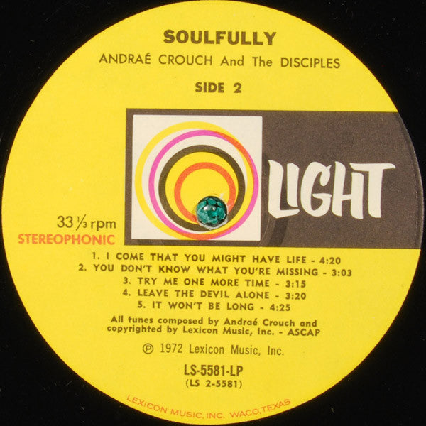 Andraé Crouch & The Disciples - Soulfully