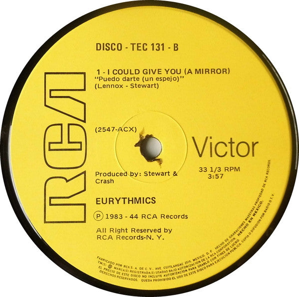 Eurythmics - Sweet Dreams (Are Made Of This) (Especial Remixed)