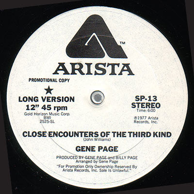 Gene Page - Close Encounters Of The Third Kind