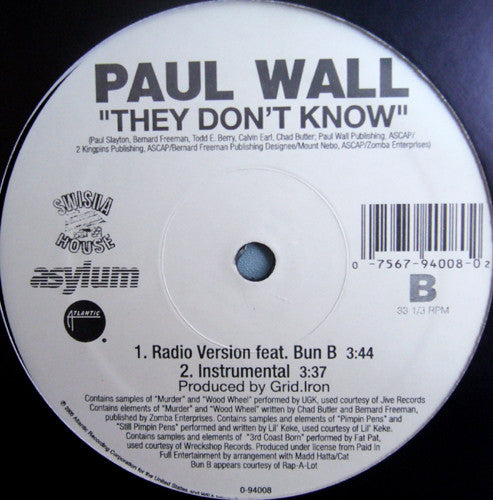 Paul Wall - They Don't Know