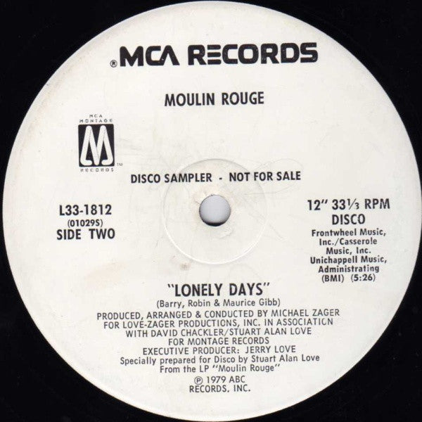 Moulin Rouge (2) - Holiday / Lonely Days
