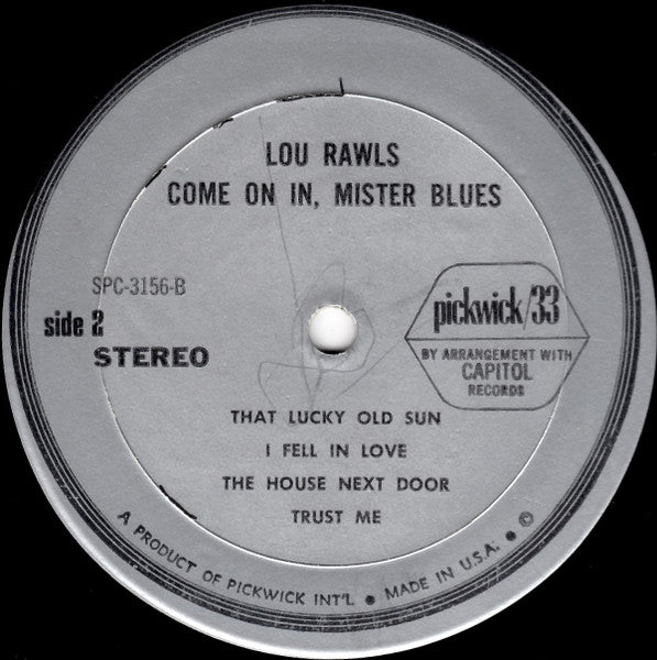 Lou Rawls - Come On In, Mister Blues