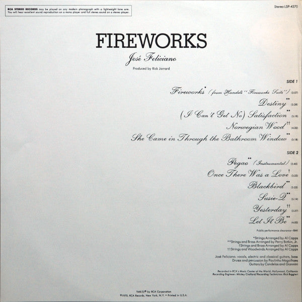 José Feliciano - Fireworks