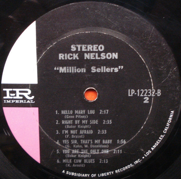 Ricky Nelson (2) - Million Sellers