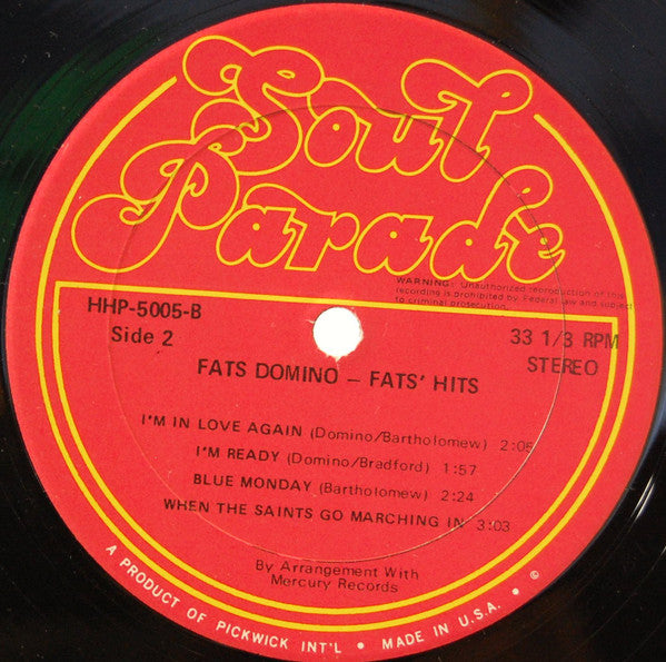Fats Domino - Fats' Hits!