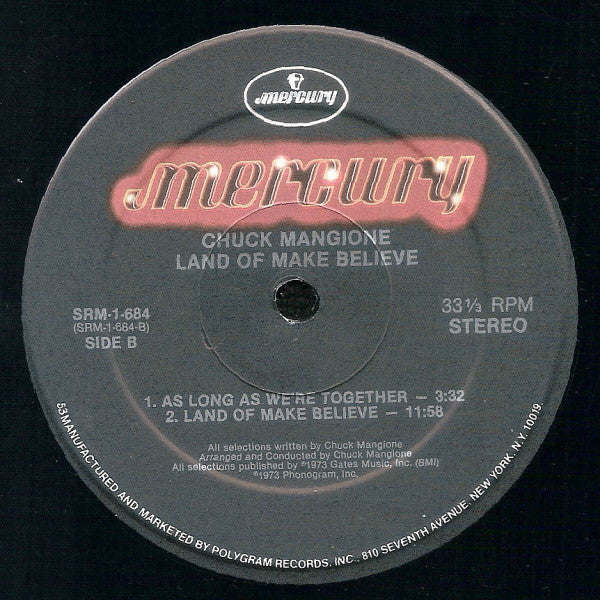 Chuck Mangione - A Chuck Mangione Concert • Land Of Make Believe