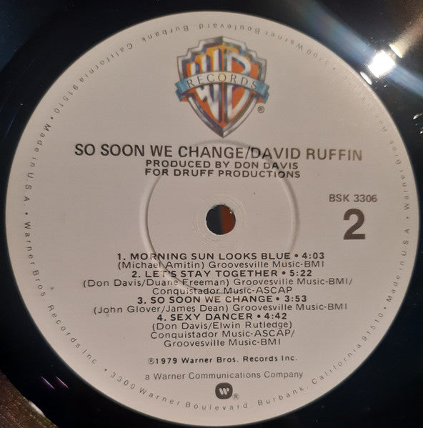 David Ruffin - So Soon We Change