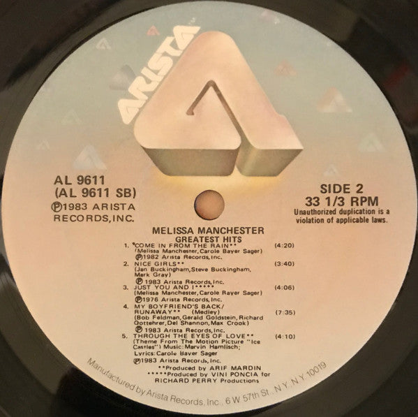 Melissa Manchester - Greatest Hits