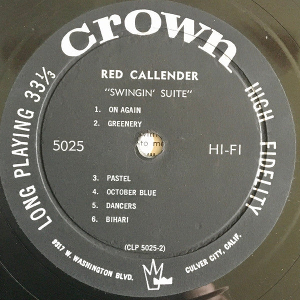 Red Callender And His Modern Octet - Swingin' Suite
