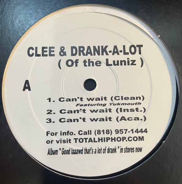 Clee - Can't Wait / Stop What Your Doin