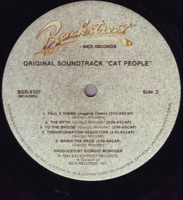Giorgio Moroder - Cat People (Original Soundtrack)