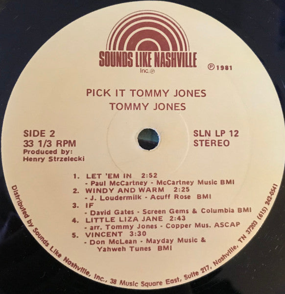 Tommy Jones - Pick It