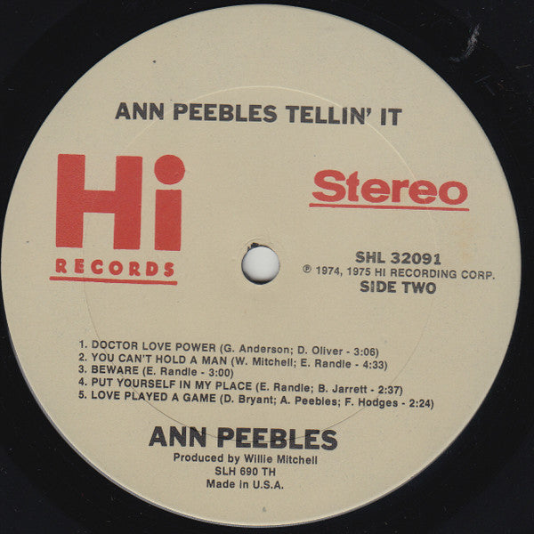 Ann Peebles - Tellin' It