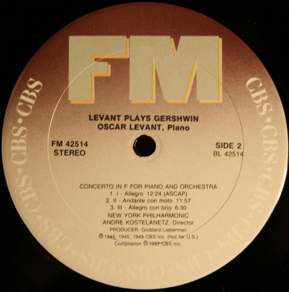 Oscar Levant - Levant Plays Gershwin
