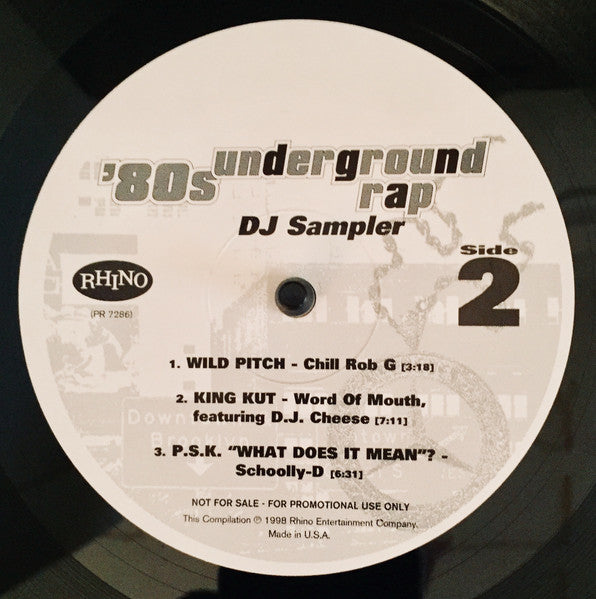 Various - '80s Underground Rap DJ Sampler
