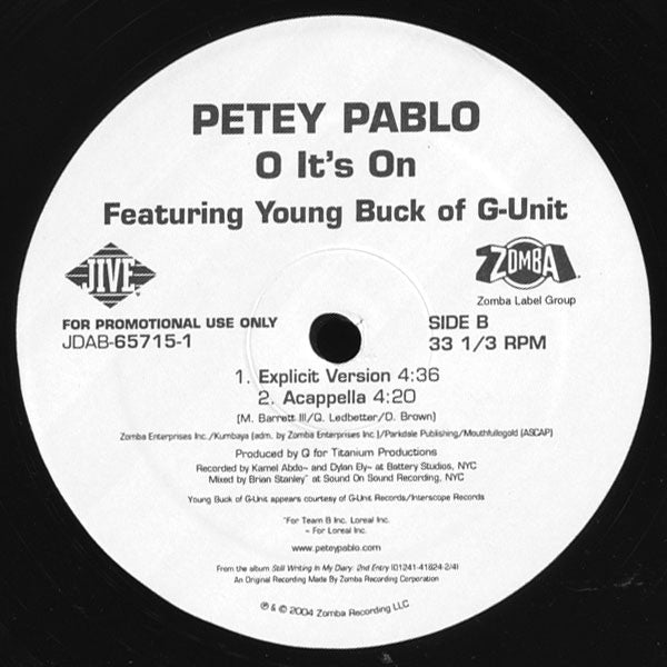 Petey Pablo - O It's On