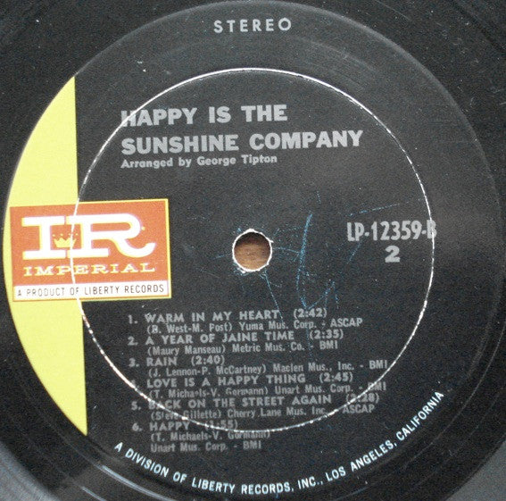 The Sunshine Company - Happy Is
