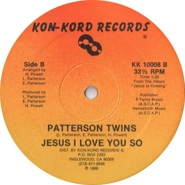 Patterson Twins - Call Up Jesus