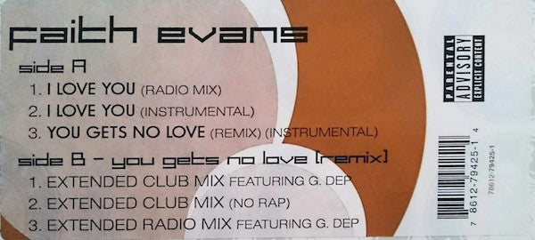 Faith Evans - I Love You / You Gets No Love (Remix)