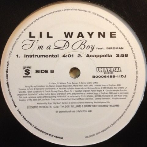 Lil Wayne - I'm A D Boy