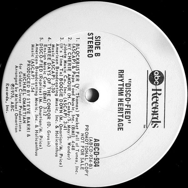 Rhythm Heritage - Disco-Fied