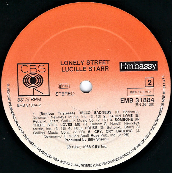 Lucille Starr - Lonely Street