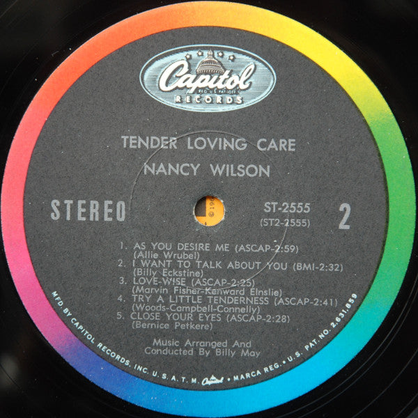 Nancy Wilson - Tender Loving Care