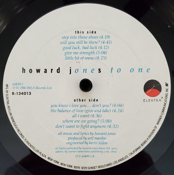 Howard Jones - One To One