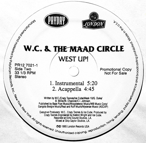 WC And The Maad Circle - West Up!