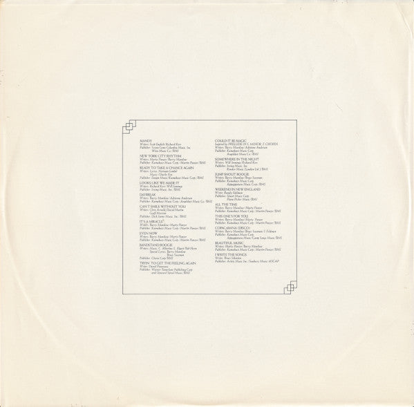 Barry Manilow - Greatest Hits