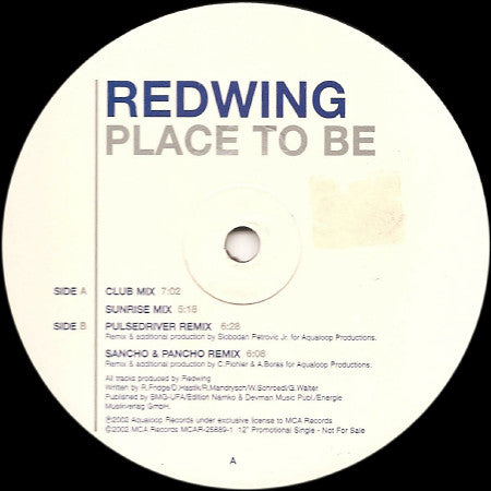 RedWing - Place To Be