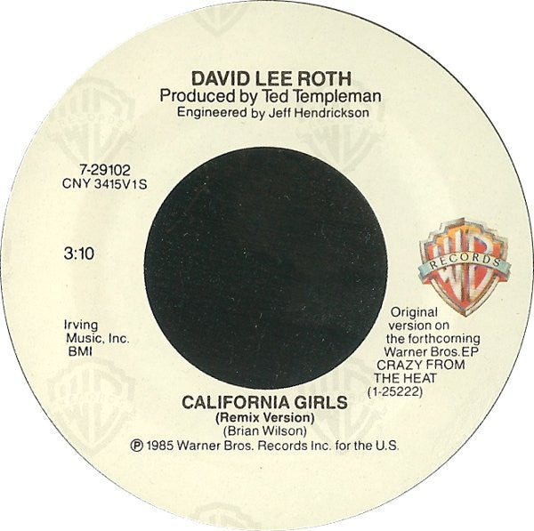 David Lee Roth - California Girls