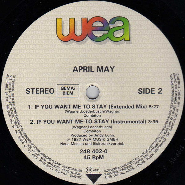 April May - If You Want Me To Stay