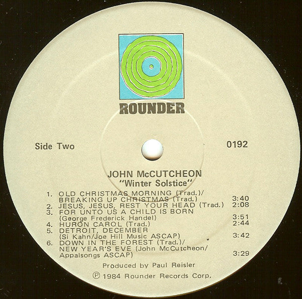 John McCutcheon - Winter Solstice