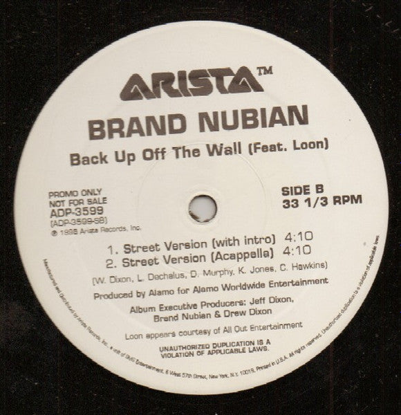Brand Nubian - Back Up Off The Wall