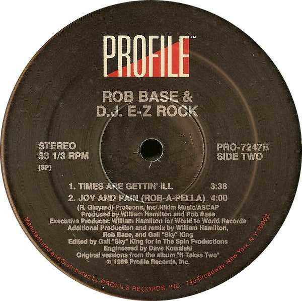 Rob Base & DJ E-Z Rock - Joy And Pain (Remix)