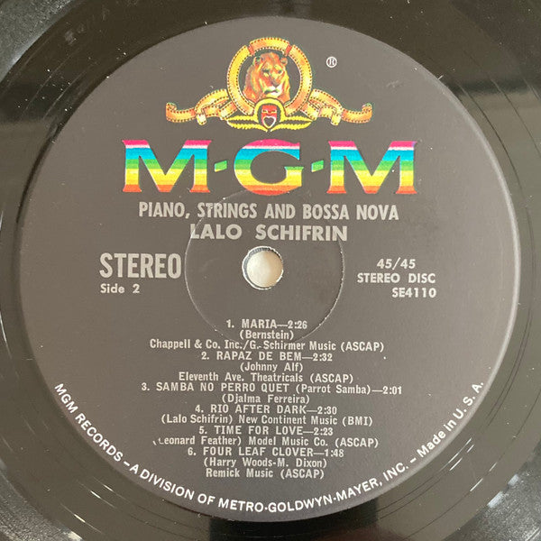Lalo Schifrin - Piano, Strings And Bossa Nova