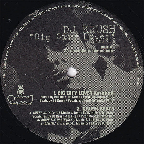 DJ Krush - Big City Lover (Exclusive U.S. Remixes)