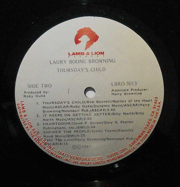 Laura Boone Browning - Thursday's Child
