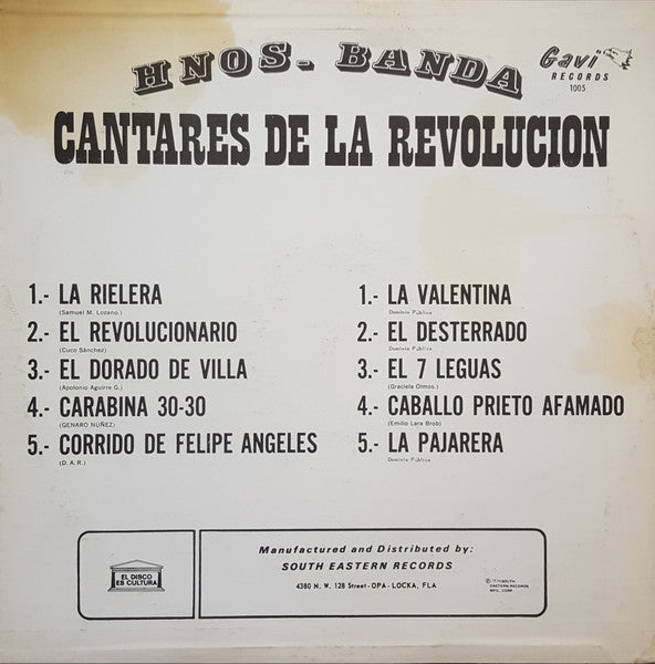 Los Hermanos Banda De Salamanca - Cantares De La Revolucion