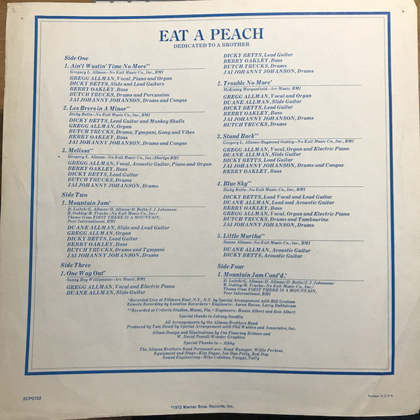The Allman Brothers Band - Eat A Peach