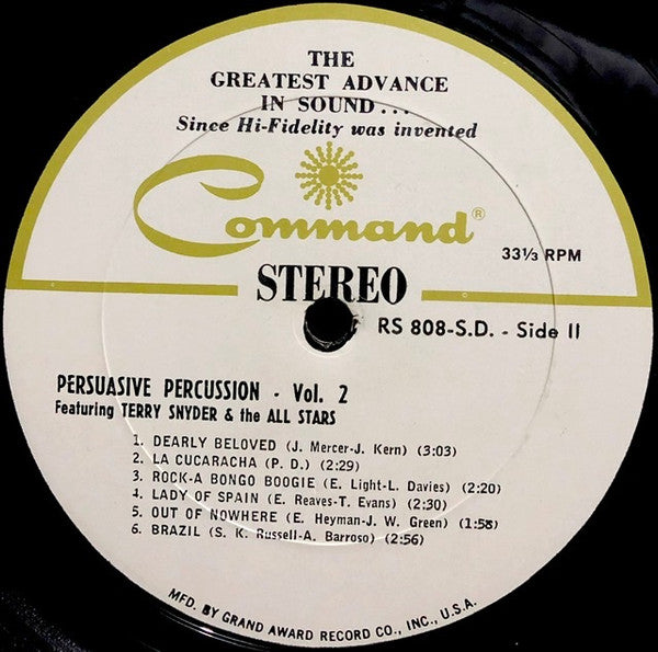 Terry Snyder And The All Stars - Persuasive Percussion Volume 2