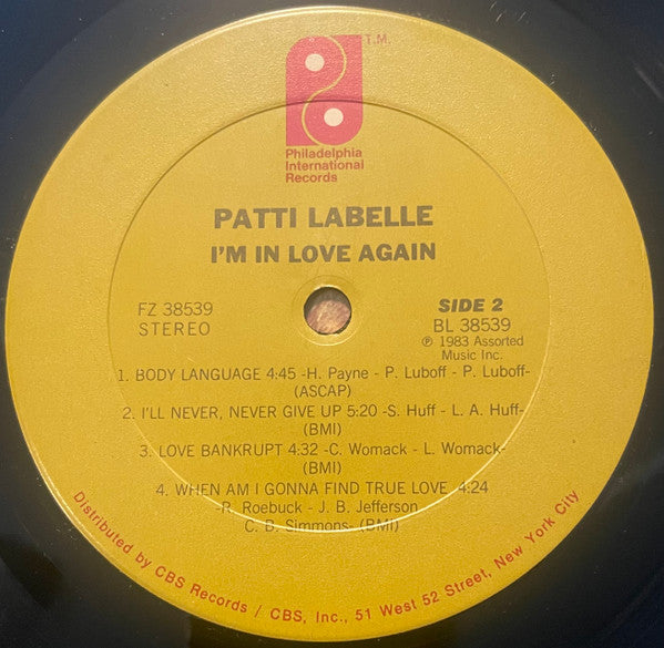 Patti LaBelle - I'm In Love Again