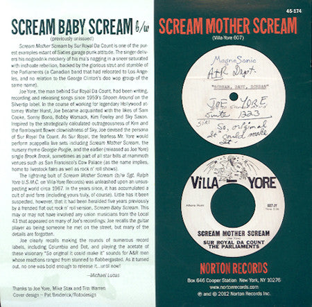 Sur Royal Da Count & The Parliaments - Scream Baby Scream