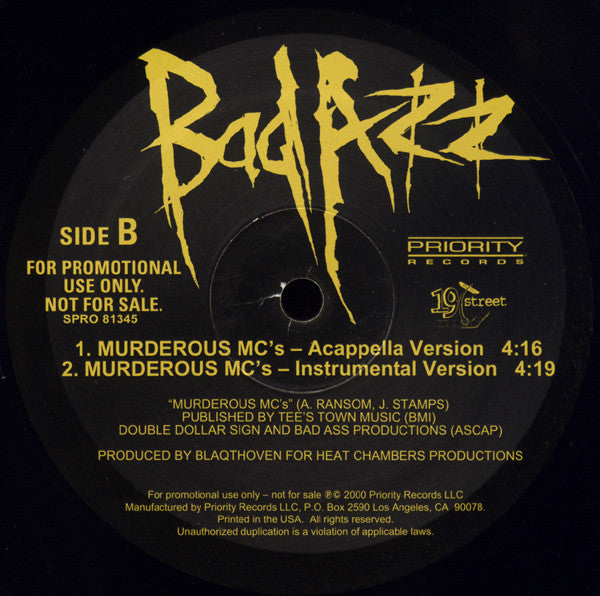 Bad Azz - Murderous MC's