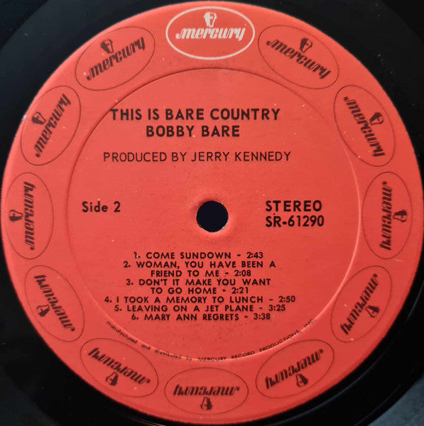 Bobby Bare - This Is Bare Country