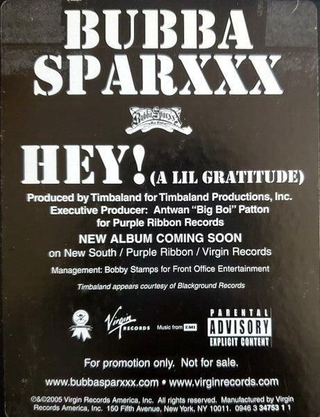 Bubba Sparxxx - Hey! (A Lil Gratitude)