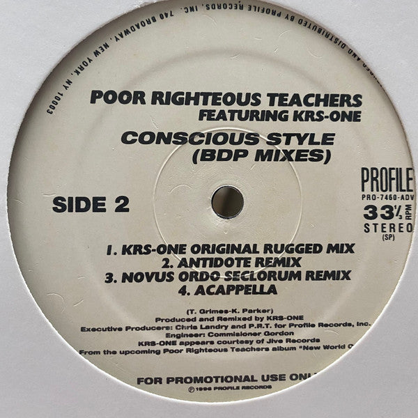 Poor Righteous Teachers - Conscious Style